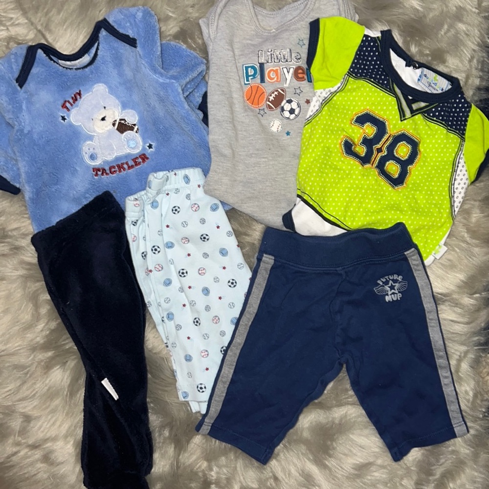 6 Piece Baby Boy Sports Set